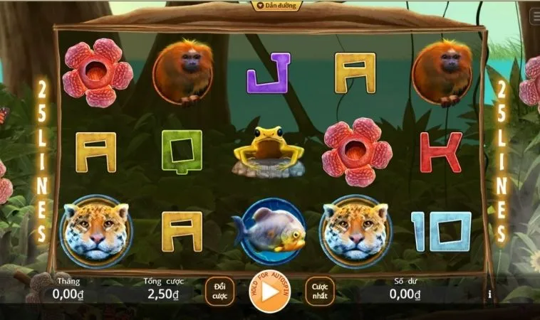 Giao diện chơi Nổ Hũ Rừng Xanh Tại M788